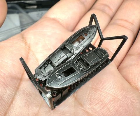 MUYIモデル G350032 1/350 ドイツ海軍 提督用ボート（タイプA） 超精密3Dプリントキット（2隻入り）