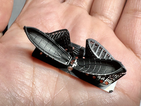 MUYIモデル G350035 1/350 ドイツ海軍 サンパン（A型） 超精密3Dプリントキット 2個入り