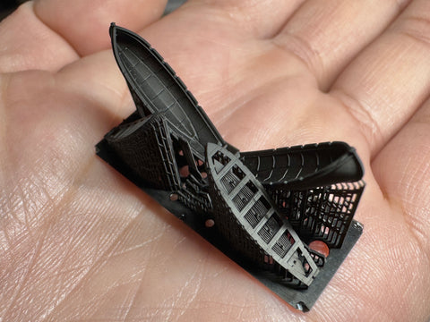 MUYIモデル G350035 1/350 ドイツ海軍 サンパン（A型） 超精密3Dプリントキット 2個入り