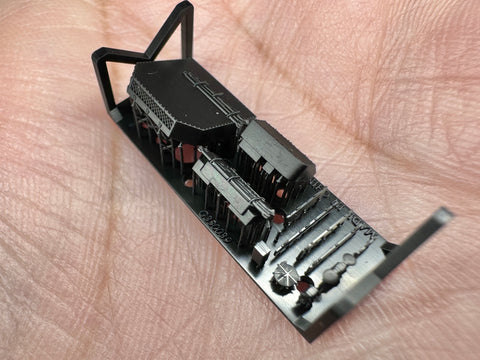 MUYIモデル G350039 1/350 トランペッター用 ドイツ海軍 前部甲板通風筒（スーパーディテール 3Dプリントキット・1個入り）