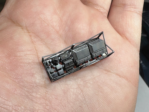 MUYIモデル G350042 1/350 トランペッター用 ドイツ海軍 後部甲板通風口（ベンチレーター） 超精密3Dプリントキット 1個入り