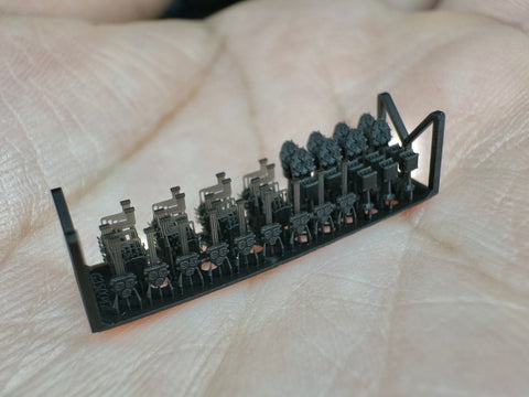 MUYIモデル G350047 1/350 ドイツ海軍 艦橋プラットフォーム用計器類 超精密3Dプリントキット（41パーツ）