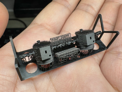 MUYIモデル G350051 1/350 ドイツ海軍 7メートル測距儀 超精密3Dプリントキット（2個入り）