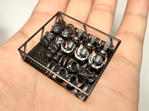MUYIモデル G350090 1/350 ドイツ海軍 ビスマルク ライトグループ K 超精密3Dプリントキット（67パーツ）