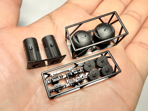 MUYIモデル G350091 1/350 トランペッター用 ドイツ海軍戦艦ビスマルク 3m/4m測距儀（L型） 超精密3Dプリントキット（6個入り）