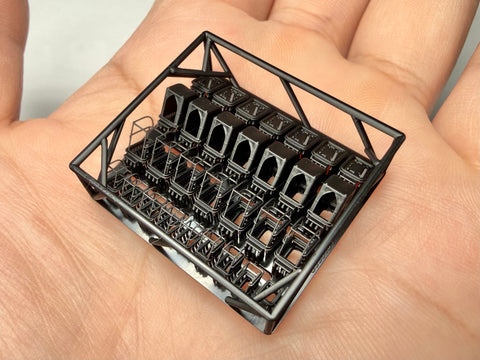 MUYIモデル G350104 1/350 トランペッター用 ドイツ海軍戦艦ビスマルク デッキハッチ（Type Y） 超精密3Dプリントキット（28個入り）