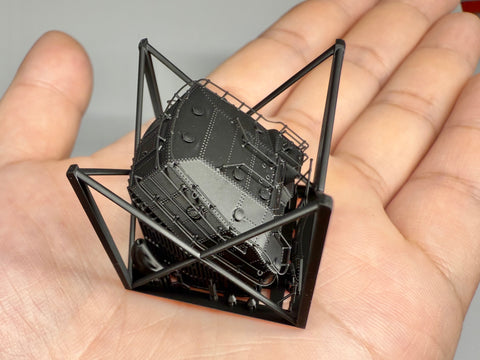 MUYIモデル R200088 1/200 日本海軍 127mm連装砲 C型 超精密3Dプリントキット（3基入り）