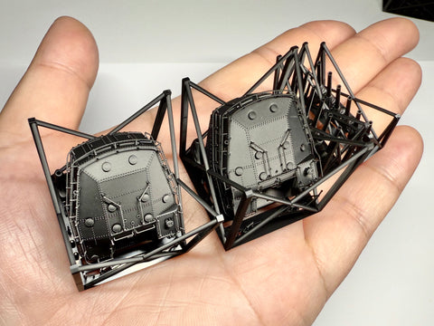 MUYIモデル R200088 1/200 日本海軍 127mm連装砲 C型 超精密3Dプリントキット（3基入り）