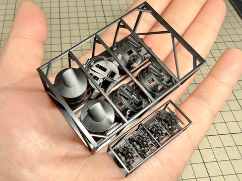 MUYIモデル R200168S 1/200 日本海軍 九四式射撃指揮装置（大和 1945年仕様）戦闘状態・モノクロ版 超精密3Dプリントキット（6個入り）