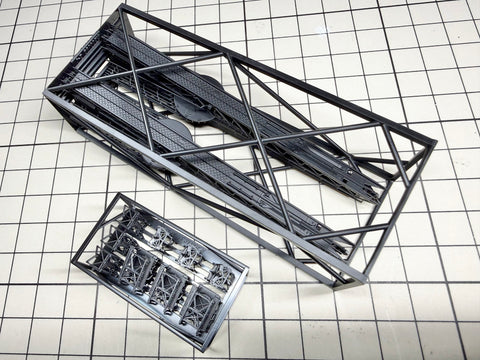 MUYIモデル R200183 1/200 日本海軍 呉式二号五型カタパルト（プロファイル＆トロリー） モノクローム用 超精密3Dプリントキット（2基入り）