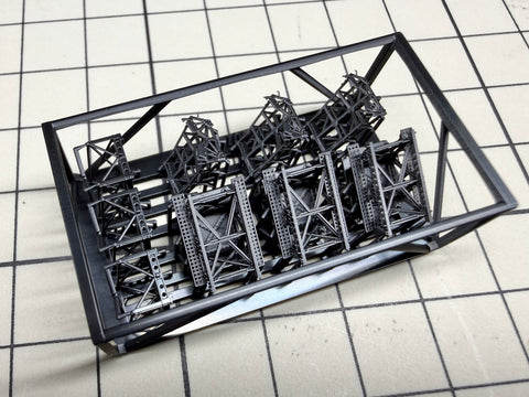 MUYIモデル R200183 1/200 日本海軍 呉式二号五型カタパルト（プロファイル＆トロリー） モノクローム用 超精密3Dプリントキット（2基入り）