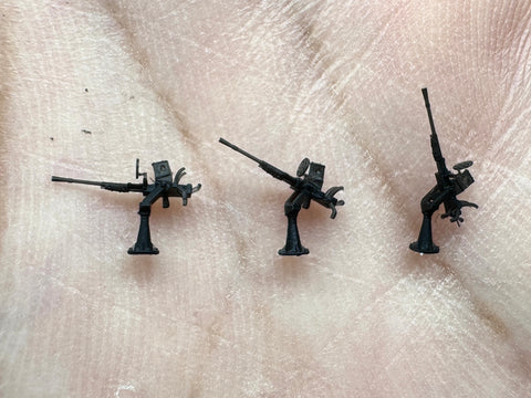 MUYIモデル R350001 1/350 日本海軍 九六式25mm機銃 超精密3Dプリントキット（14挺入り）