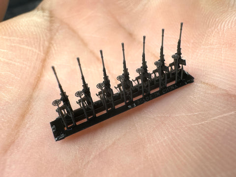 MUYIモデル R350001 1/350 日本海軍 九六式25mm機銃 超精密3Dプリントキット（14挺入り）