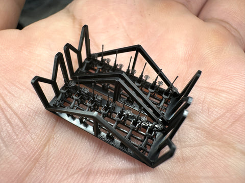 MUYIモデル R350002 1/350 日本海軍 九六式25mm機銃（射撃状態） 超精密3Dプリントキット（14挺入り）