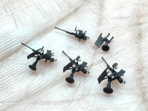 MUYIモデル R350003 1/350 日本海軍 九六式25mm機銃（防盾付き・銃身別パーツ） 超精密3Dプリントキット（14基入り）