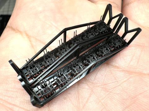 MUYIモデル R350006 1/350 日本海軍 九六式25mm連装機銃 超精密3Dプリントキット（12基入り）