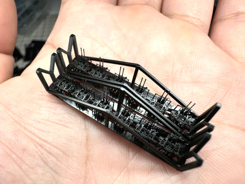 MUYIモデル R350006 1/350 日本海軍 九六式25mm連装機銃 超精密3Dプリントキット（12基入り）