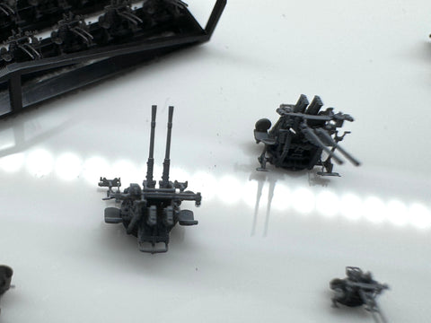 MUYIモデル R350006 1/350 日本海軍 九六式25mm連装機銃 超精密3Dプリントキット（12基入り）