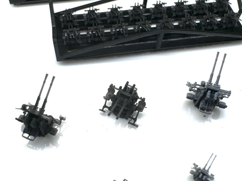 MUYIモデル R350006 1/350 日本海軍 九六式25mm連装機銃 超精密3Dプリントキット（12基入り）