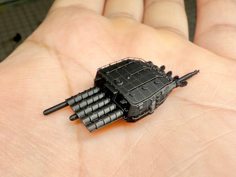 MUYIモデル R350153 1/350 日本海軍 零式五連装魚雷発射管 超精密3Dプリントキット（3基入り）