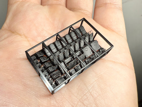 MUYIモデル R350162 1/350 日本海軍 艦上ハッチ（大和・武蔵用） タミヤ／ビーバー／ベリーファイア対応 超精密3Dプリントキット（43個入り）
