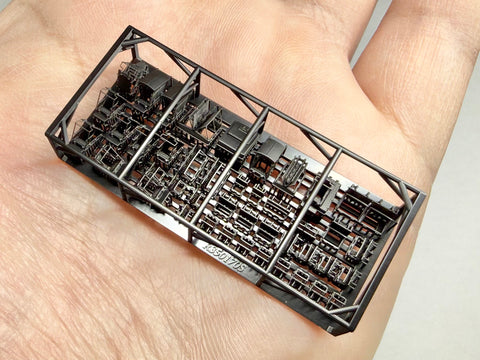 MUYIモデル R350170S 1/350 ハセガワ用 日本海軍 艦上ハッチ（開放状態・長門1941）スーパーディテール3Dプリントキット（43個入り）