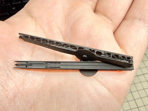 MUYIモデル R350183 1/350 日本海軍 呉式2号5型カタパルト（レール・台車セット）― タミヤ／ビーバー／ベリーファイア用 超精密3Dプリントキット（2基入り）