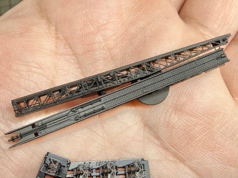 MUYIモデル R350183 1/350 日本海軍 呉式2号5型カタパルト（レール・台車セット）― タミヤ／ビーバー／ベリーファイア用 超精密3Dプリントキット（2基入り）