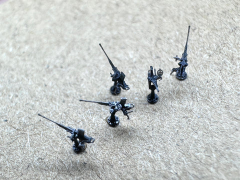 MUYIモデル R700002 1/700 日本海軍 九六式25mm機銃（射撃状態） 超精密3Dプリントキット（20挺入り）