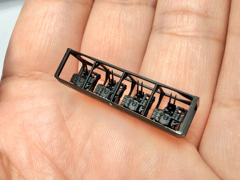 MUYIモデル R700016 1/700 日本海軍 八九式127mm高角砲（後期型） 超精密3Dプリントキット 4基入り