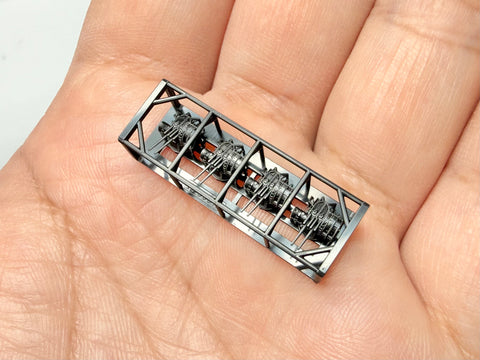 MUYIモデル R700016 1/700 日本海軍 八九式127mm高角砲（後期型） 超精密3Dプリントキット 4基入り