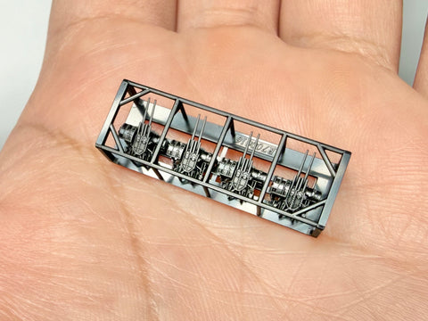 MUYIモデル R700016 1/700 日本海軍 八九式127mm高角砲（後期型） 超精密3Dプリントキット 4基入り