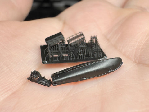 MUYIモデル R700039 1/700 日本海軍 12メートル内火艇 超精密3Dプリントキット（4隻入り）