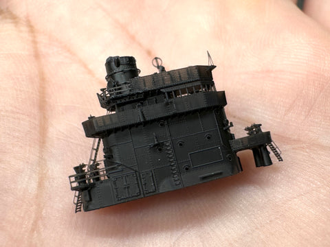 MUYIモデル R700048 1/700 「飛龍」用 艦橋 スーパーディテール3Dプリントキット 1個入り（「飛龍」用）