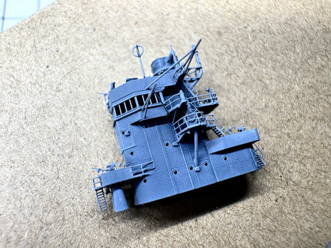 MUYIモデル R700049 1/700 ハセガワ／フジミ用 赤城 艦橋 スーパーディテール3Dプリントキット 1個入り（赤城用）