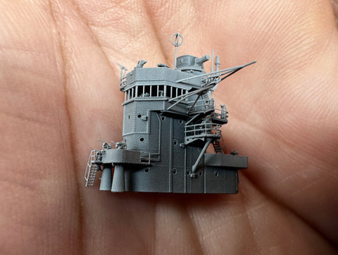 MUYIモデル R700049 1/700 ハセガワ／フジミ用 赤城 艦橋 スーパーディテール3Dプリントキット 1個入り（赤城用）