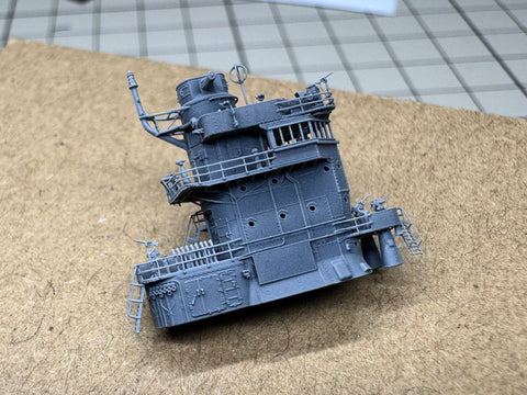 MUYIモデル R700049 1/700 ハセガワ／フジミ用 赤城 艦橋 スーパーディテール3Dプリントキット 1個入り（赤城用）