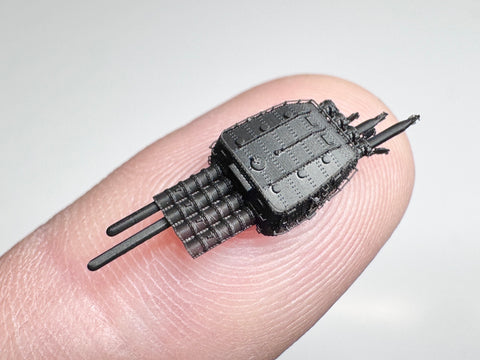 MUYIモデル R700093 1/700 日本海軍 九二式二型 四連装魚雷発射管 超精密3Dプリントキット（2基入り）
