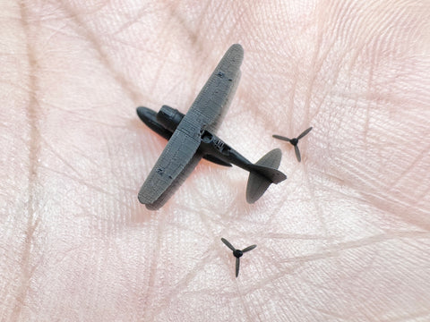 MUYIモデル R700098 1/700 日本海軍 F1M2 零式水上機 超精密3Dプリントキット 2個セット