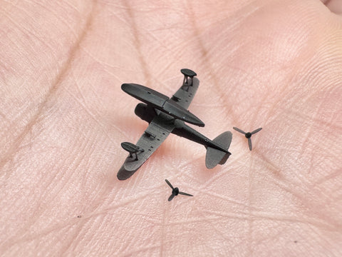 MUYIモデル R700098 1/700 日本海軍 F1M2 零式水上機 超精密3Dプリントキット 2個セット