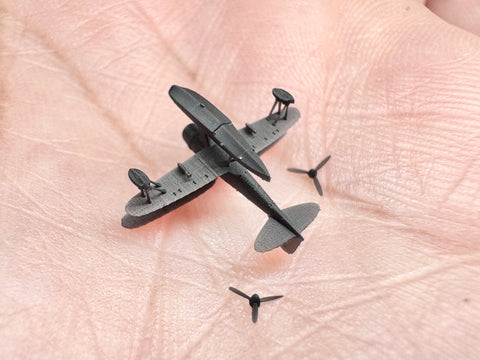 MUYIモデル R700098 1/700 日本海軍 F1M2 零式水上機 超精密3Dプリントキット 2個セット