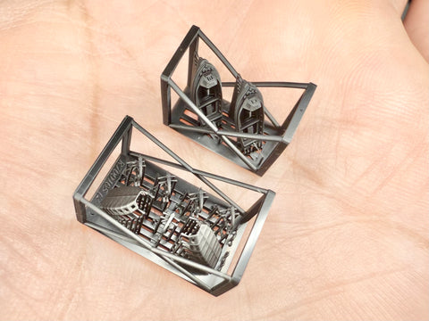 MUYIモデル R700105 1/700 日本海軍 8m内火艇（駆逐艦用） 超精密3Dプリントキット（2隻入り）