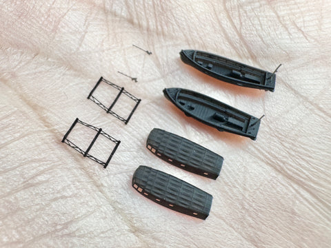 MUYIモデル R700113 1/700 日本海軍 翔鶴 ピナース 超詳細 3D プリントキット 12 個(フジミ用)