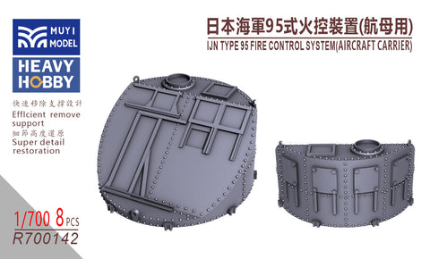 MUYIモデル R700142 1/700 日本海軍 九五式射撃指揮装置（航空母艦用） 超精密3Dプリントキット（8個入り）