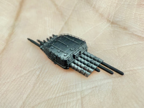 MUYIモデル R700153 1/700 日本海軍 零式五連装魚雷発射管 超精密3Dプリントキット（3基入り）