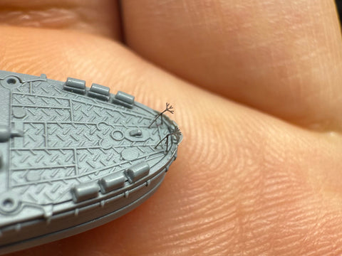 MUYIモデル R700154 1/700 日本海軍 煙幕展張装置 超精密3Dプリントキット（24個入り）