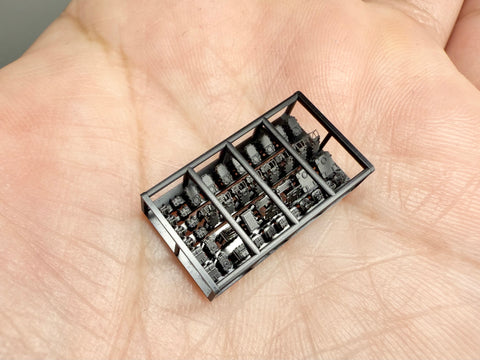 MUYIモデル R700162 1/700 ピットロード W200用 日本海軍 甲板ハッチ（大和・武蔵） 超精密3Dプリントキット（43パーツ入り）