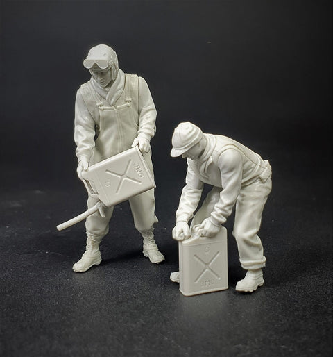 パンツァーアート FI35-162 1/35 WWIIアメリカ アメリカ戦車兵 給油 2体セット
