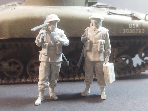 パンツァーアート FI35-201 1/35 WWIIイギリス ブレン軽機関銃チーム 2体セット