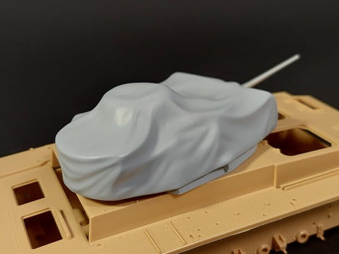 パンツァーアート RE35-704 1/35 WWIIドイツ III号戦車 ターレット キャンバス カバー